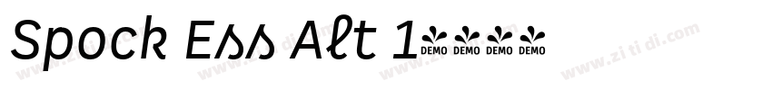 Spock Ess Alt 1字体转换